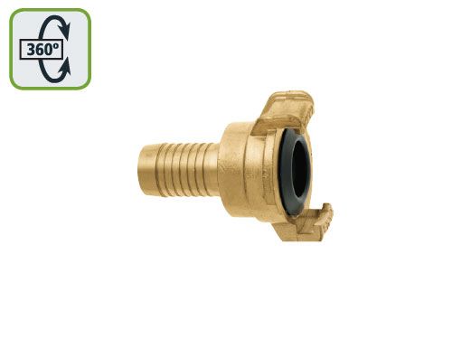 GEKA plus-Schlauchstück 3/4'' - 360° axial drehbar