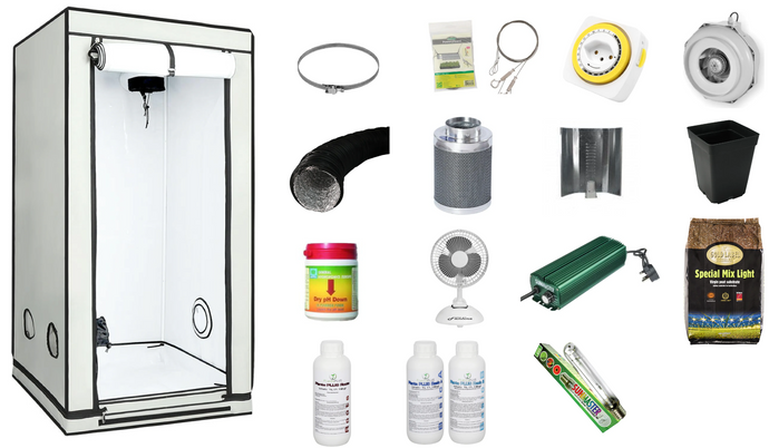 Growbox Komplett-Set Q80 HPS 250Watt - 80 x 80 x 160 cm / 0,64 m2